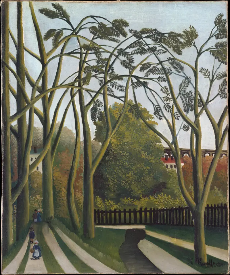 Stränderna vid Bièvre nära Bicêtre av Henri Rousseau