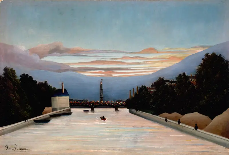 The Eiffel Tower av Henri Rousseau