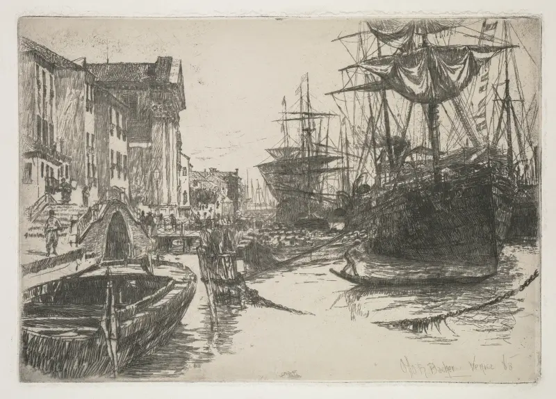 Fondamenta della Zattere av Otto Henry Bacher