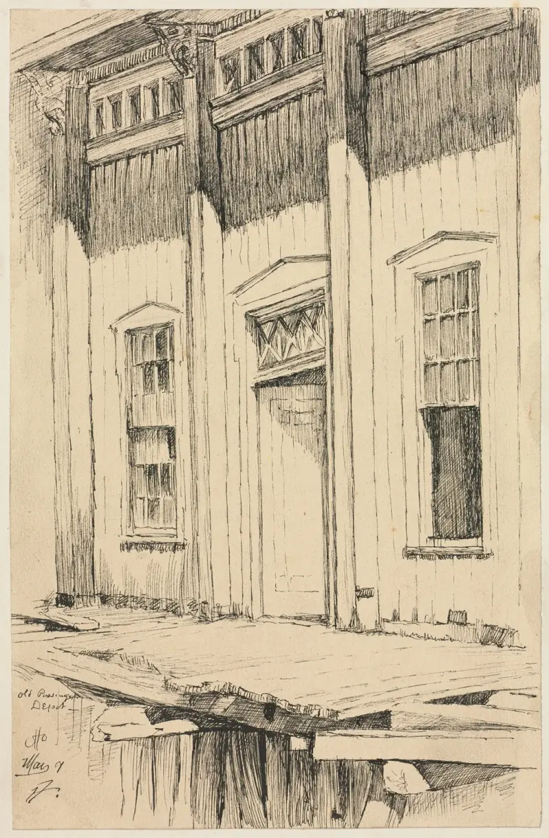 Gamla passagerardepån, Cleveland av Otto Henry Bacher