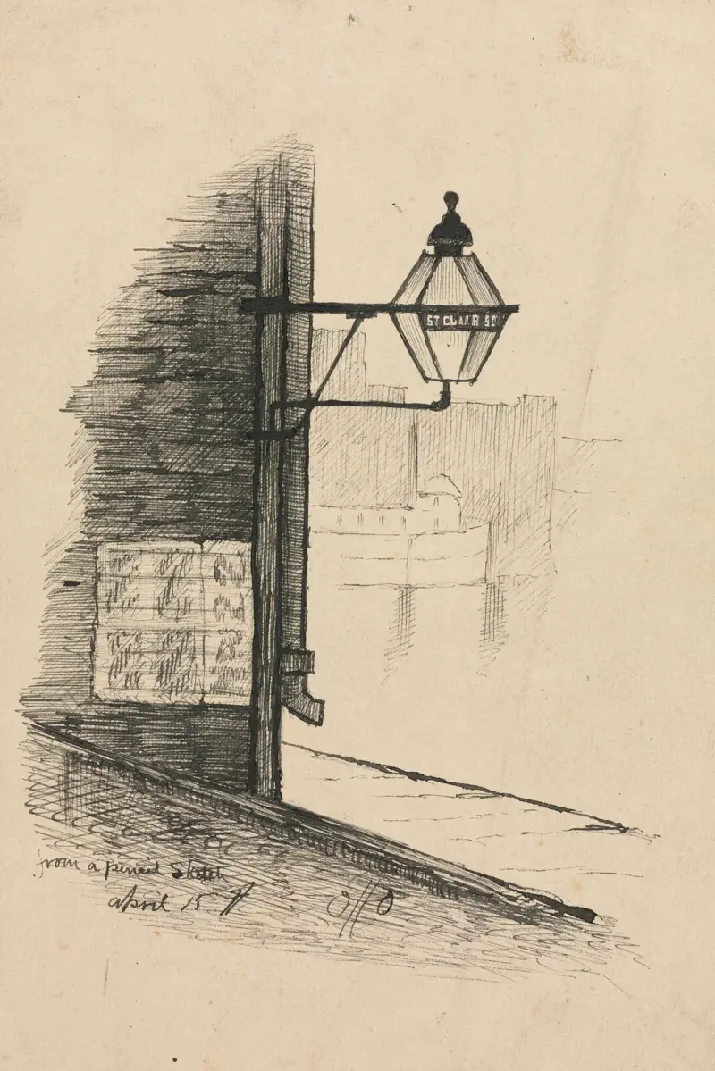St. Clair Street, Cleveland von Otto Henry Bacher