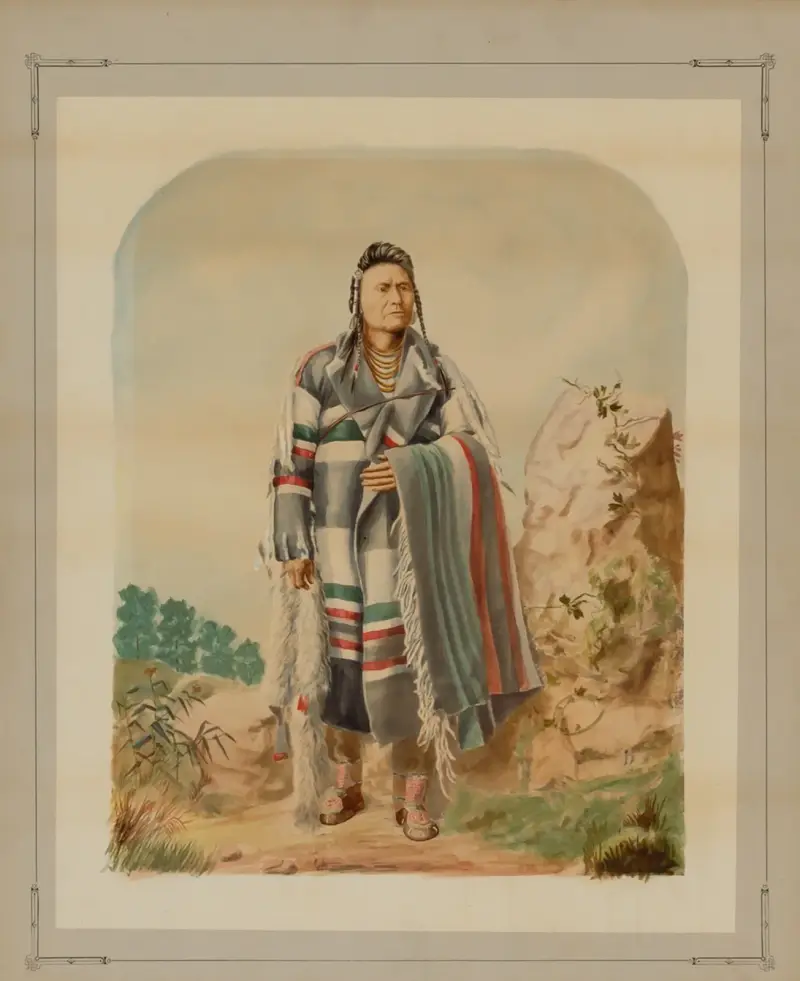 Hövding Joseph av Nez Perce, 1880 – nr 2 av William Henry Holmes