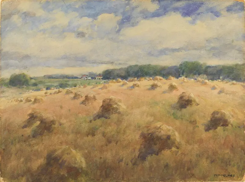 Weizenfelder in Maryland von William Henry Holmes
