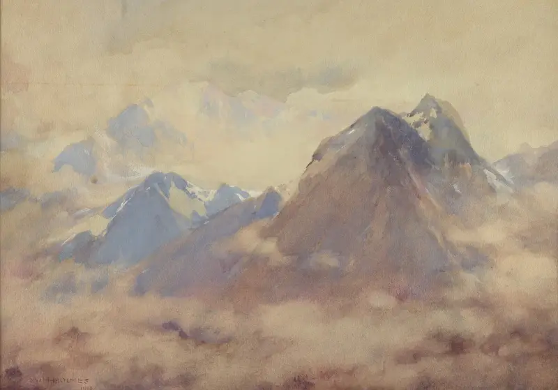 Den allsmäktiges egna, ett intryck av höga Anderna av William Henry Holmes