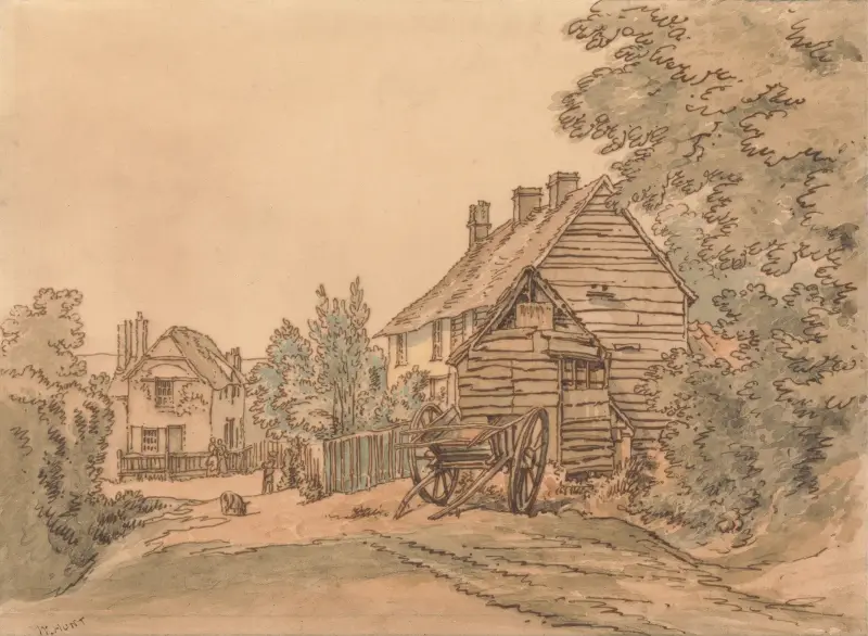 A Street in a Country Village, 1815 – nr 2 av William Henry Hunt