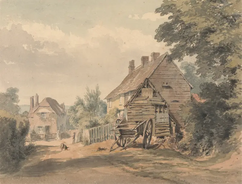 A Street in a Country Village, 1815 – nr 1 av William Henry Hunt