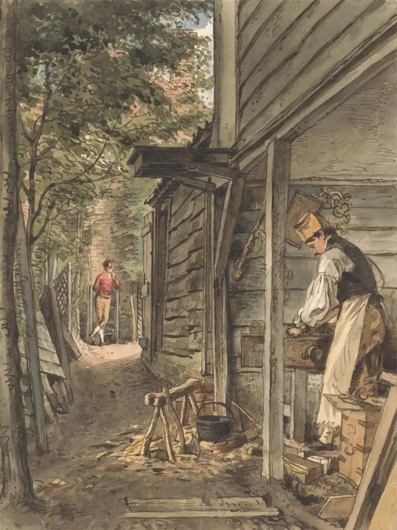 Dr. Munro’s Carpenter at Work av William Henry Hunt