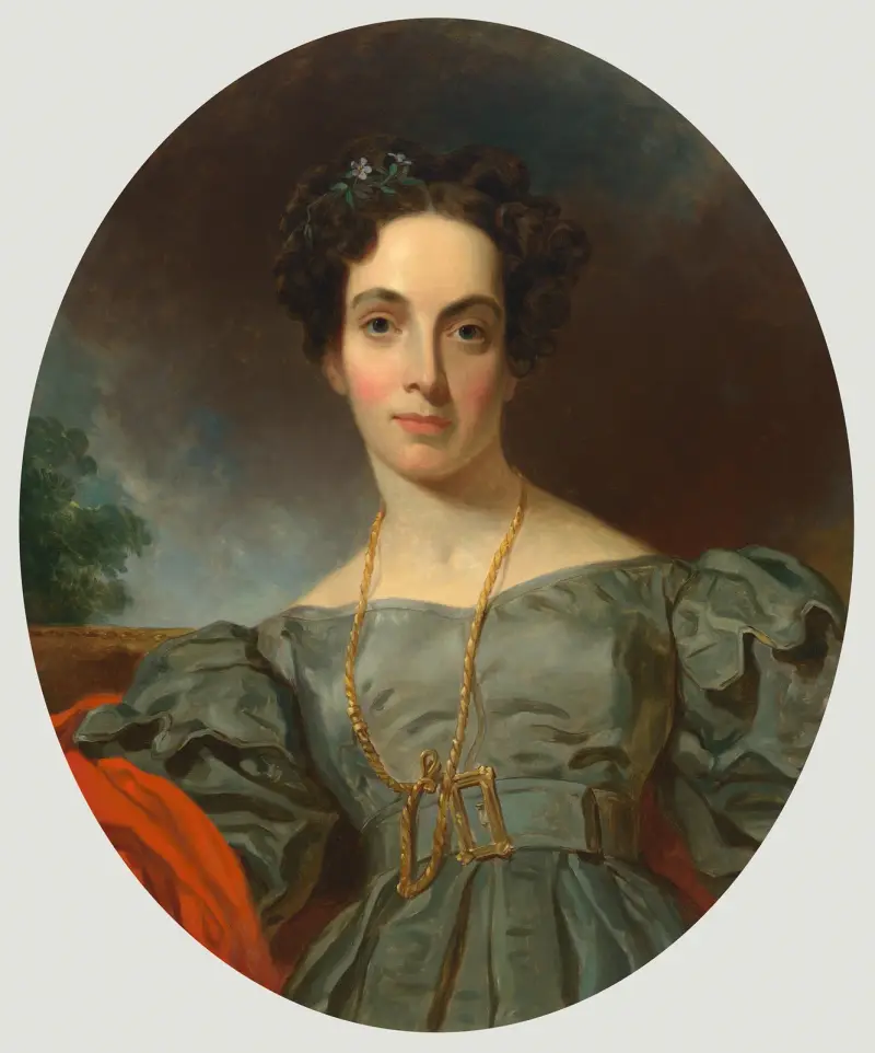 Emma Embury, 1832, Henry Inman