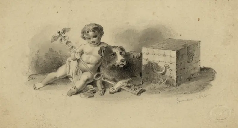 Studie k bankovkové vinětě – Nr. 2, Henry Inman