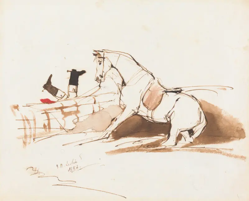 A Hunting Accident av Sir Edwin Henry Landseer