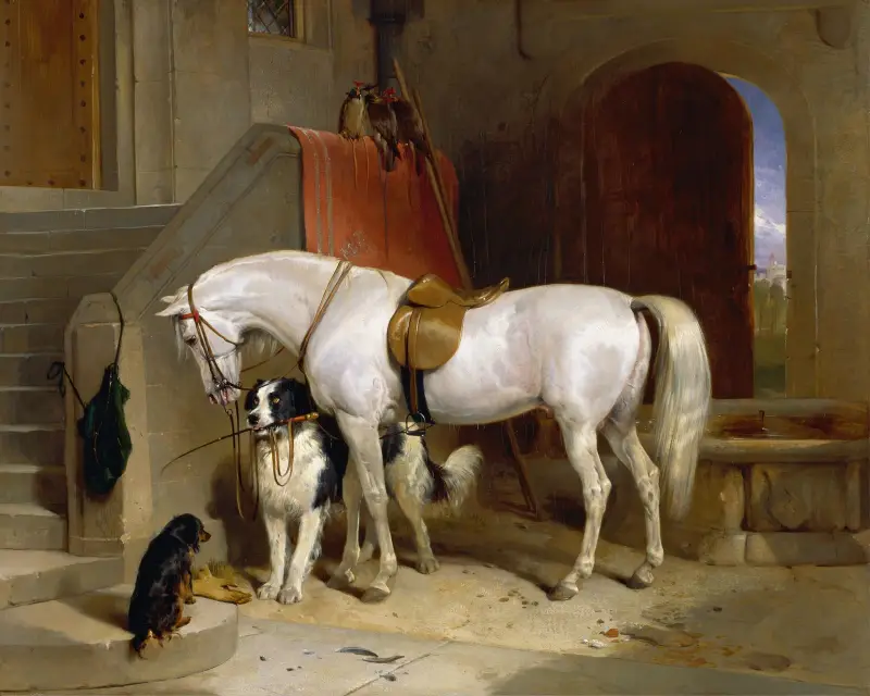 Favoriten, Eigentum Seiner Königlichen Hoheit Prinz Georg von Cambridge von Sir Edwin Henry Landseer
