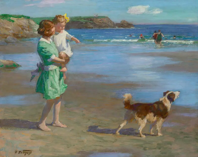 At the Seashore (Summer Pleasures) av Edward Henry Potthast