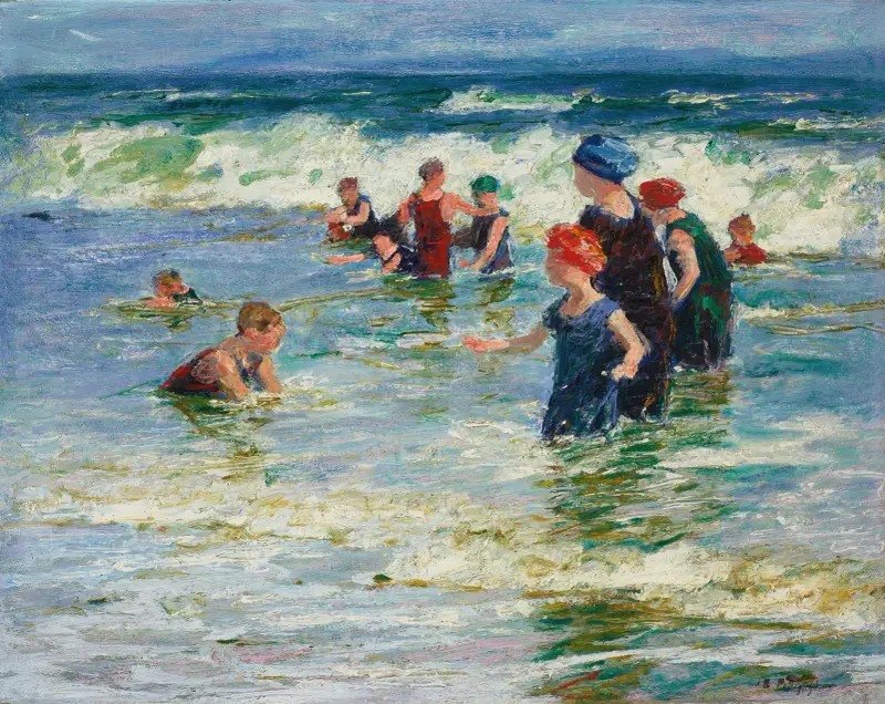 Beach Scene – nr 1 av Edward Henry Potthast