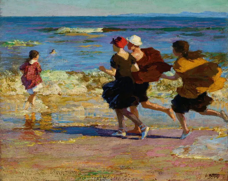 On the Beach – nr 1 av Edward Henry Potthast