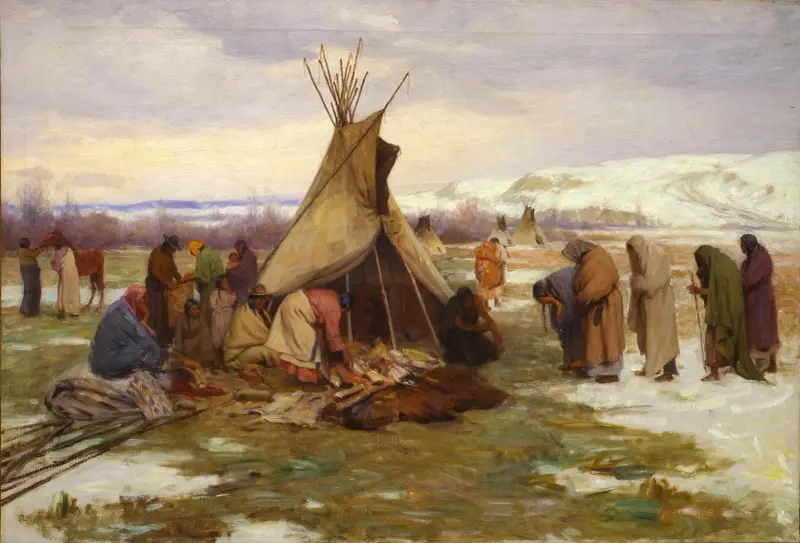 Podział majątku wodza, Joseph Henry Sharp