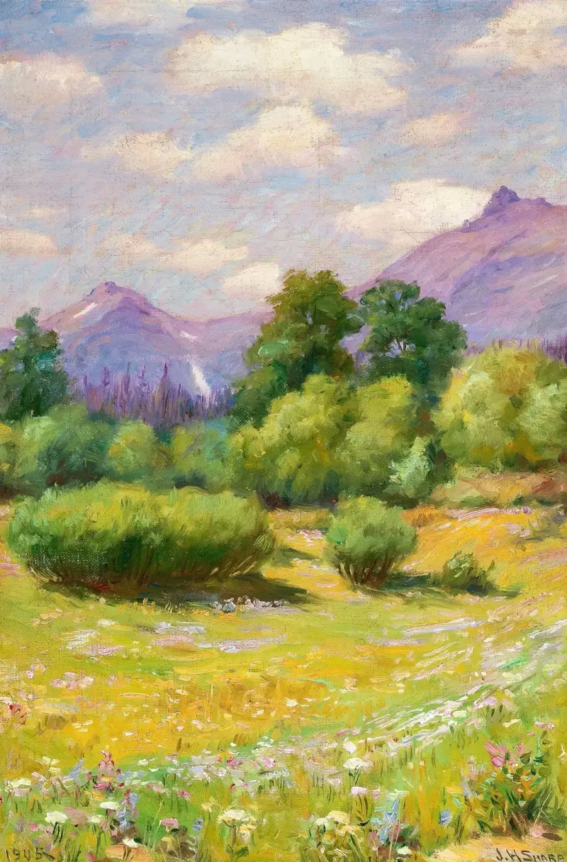 Glaciärlandskap, Joseph Henry av Joseph Henry Sharp