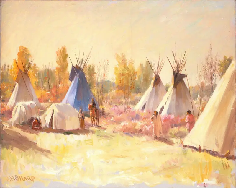 Niebieski tipi, Joseph Henry Sharp