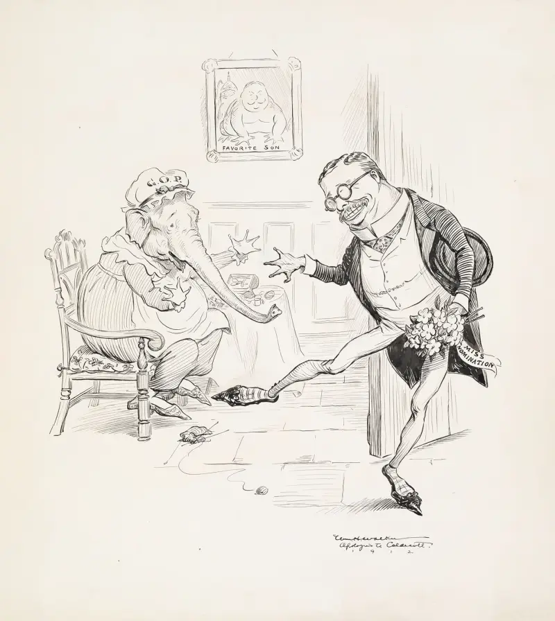 Ein Frosch, der auf Brautschau gehen wollte von William Henry Walker