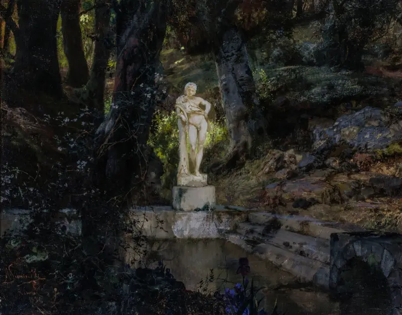 Faun’s pond av Henryk Siemiradzki