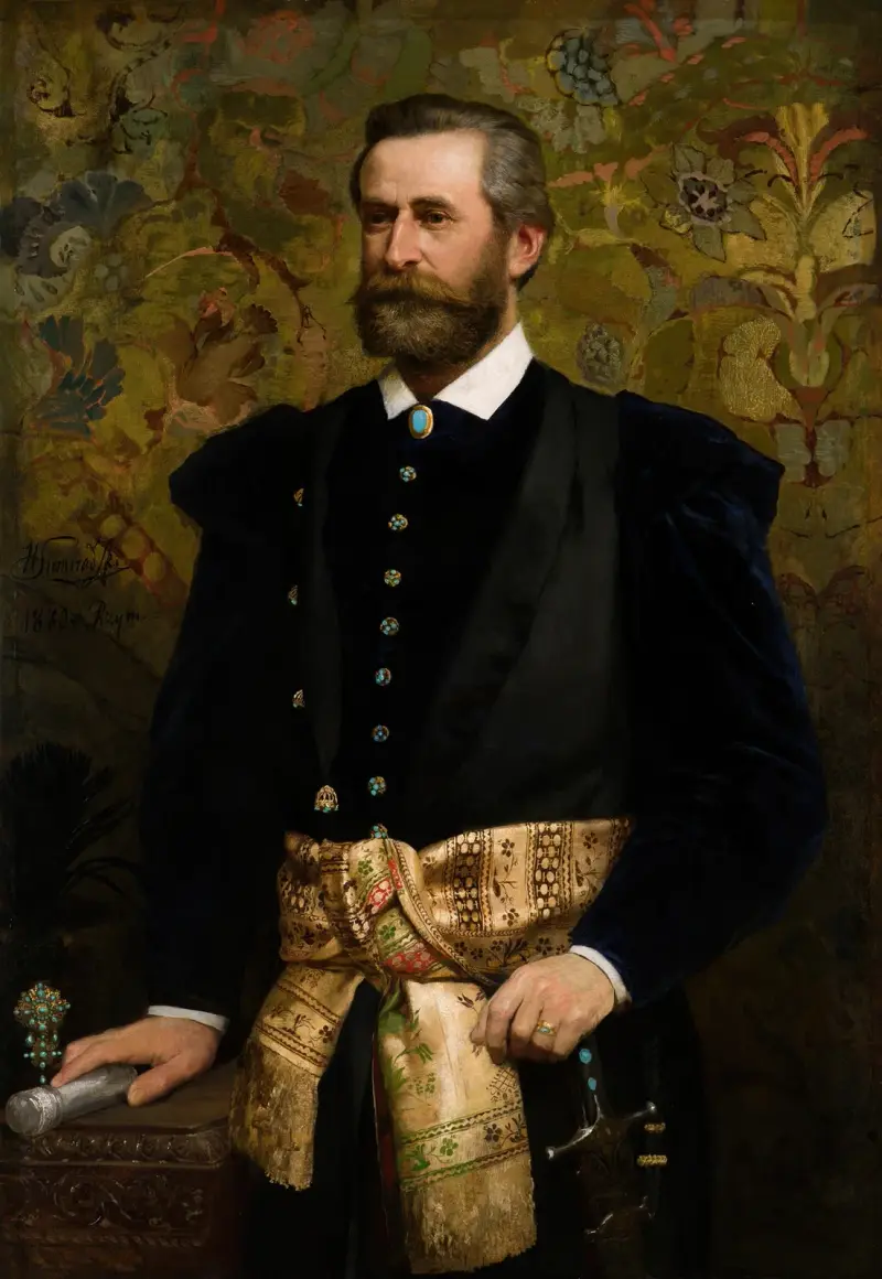Porträt von Ludwik Wodzicki (1834–1894), Marschall des Galizischen Landtags von Henryk Siemiradzki
