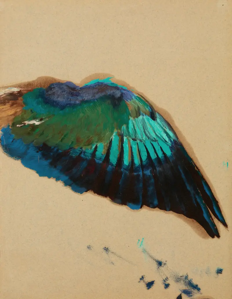 Studie av en vinge – Studie av en figur ur 'Inspiration' från ridån till stadsteatern i Lviv av Henryk Siemiradzki