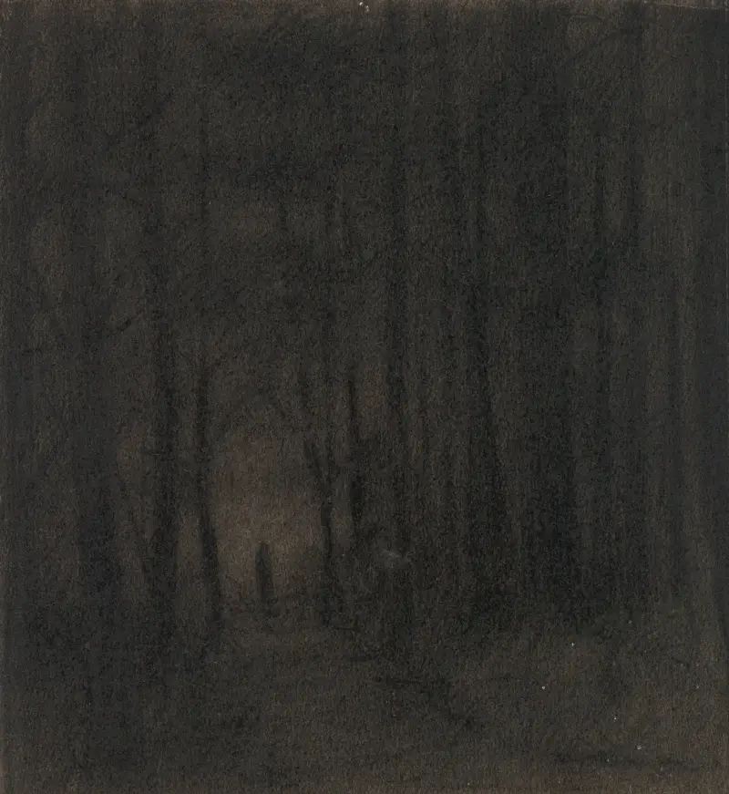 Figur i en mörk skog av Herbert Crowley