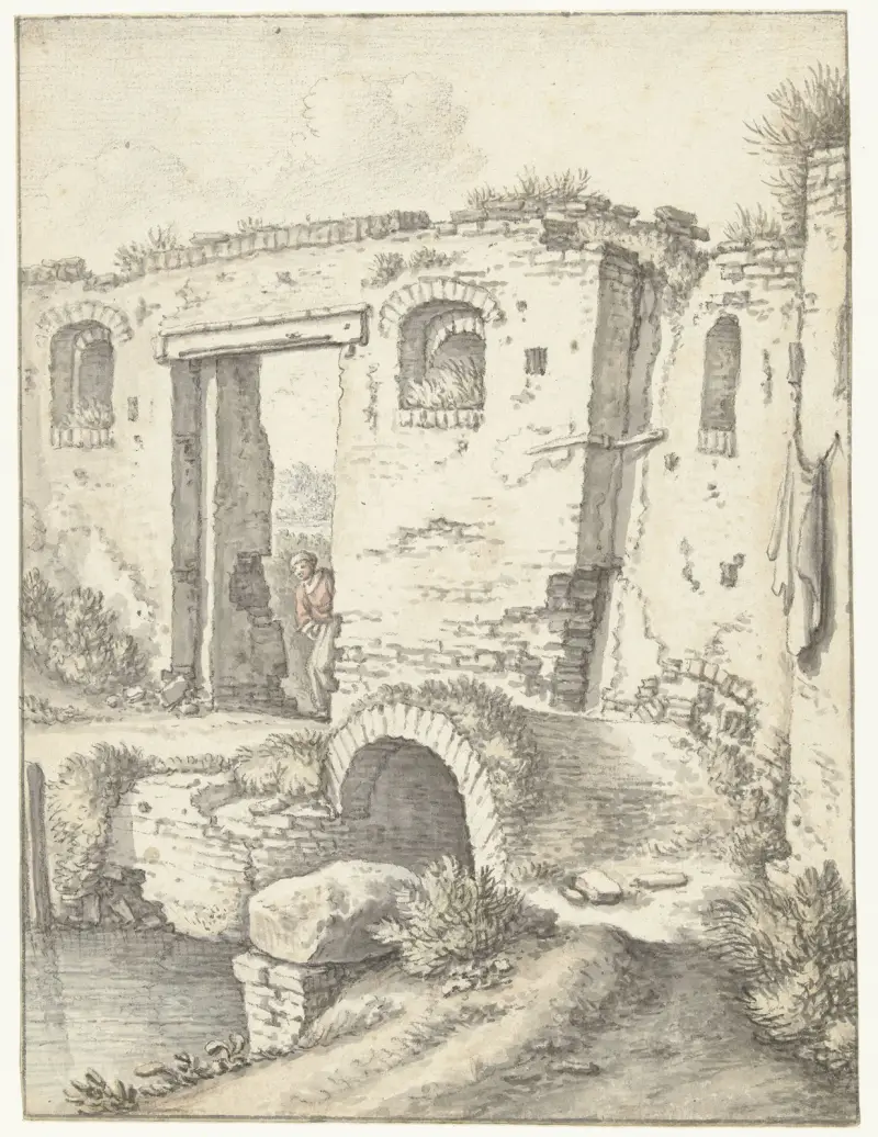 Zwartewaterpoortje in Utrecht von Herman Saftleven