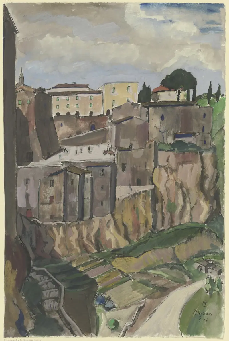 Pitigliano av Hermann Lismann