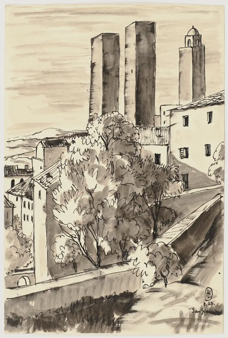 San Gimignano, 1923 – Nr. 1 von Hermann Lismann