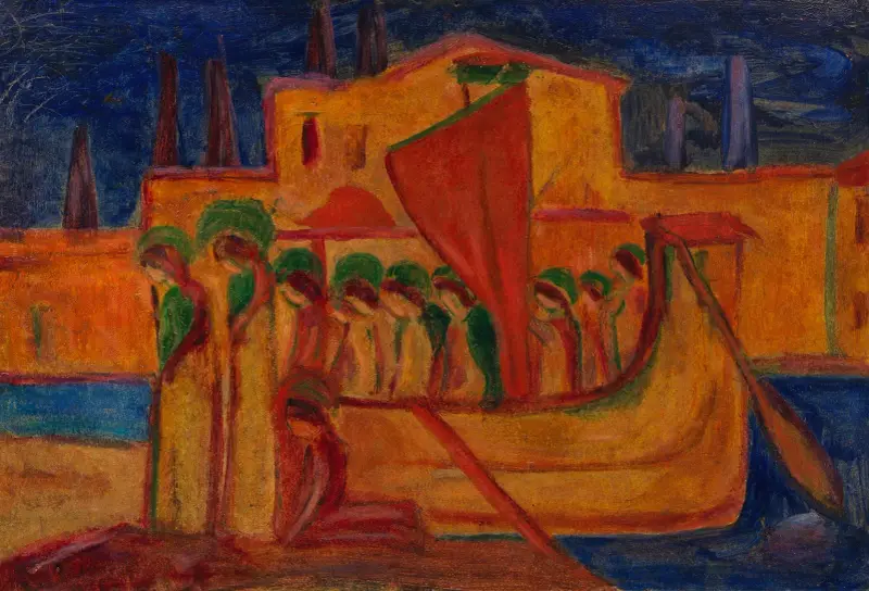 Ankunft der Hl. Ursula von Hermann Stenner