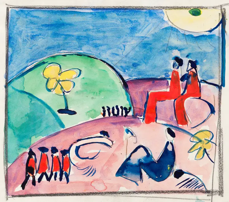 Die gelbe Blume av Hermann Stenner