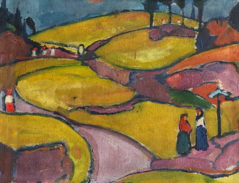 Rhythmische Landschaft (Eifel) av Hermann Stenner