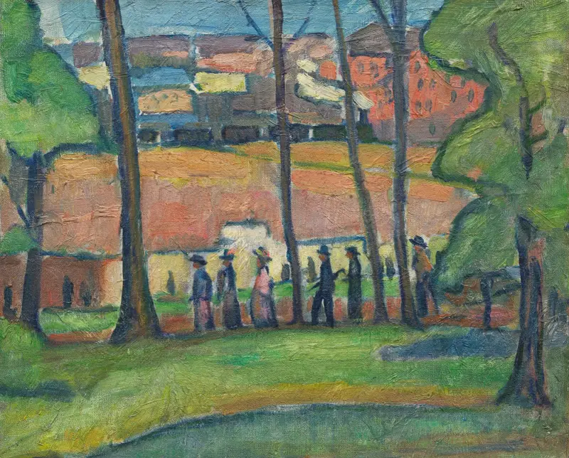 Spacer przy kolei, Hermann Stenner