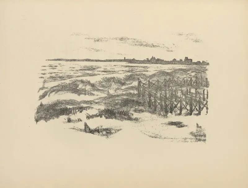 Am Strande Libaus av Hermann Struck