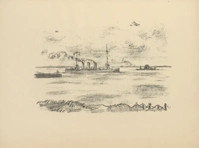 Im Hafen von Libau av Hermann Struck