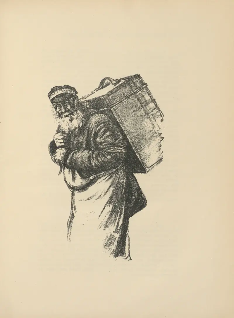 Jüdischer Gepäckträger von Hermann Struck