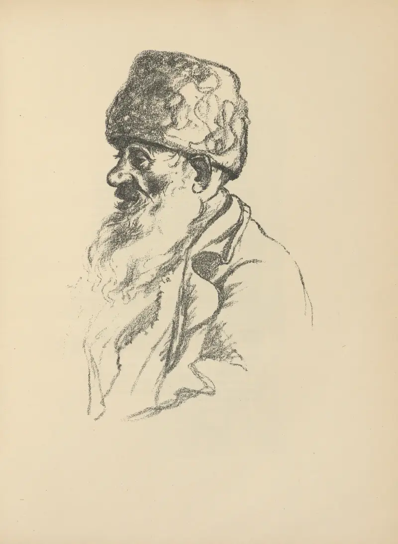 Kopf eines alten Juden av Hermann Struck