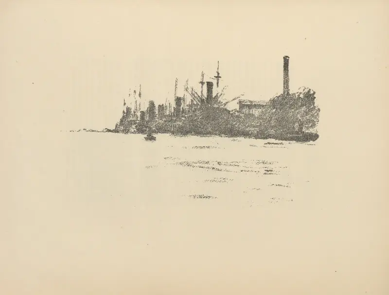 Kriegshafen von Libau von Hermann Struck