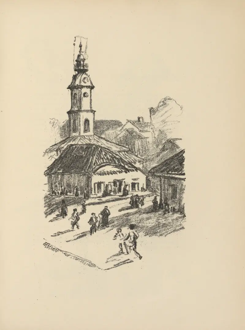 Marktplatz in Bialystok av Hermann Struck