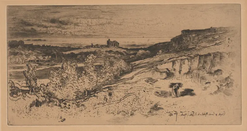 Kapellet Saint-Michel de Lestre av Félix Hilaire Buhot