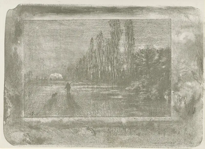 Der kleine Jäger. Herbstmorgen von Félix Hilaire Buhot