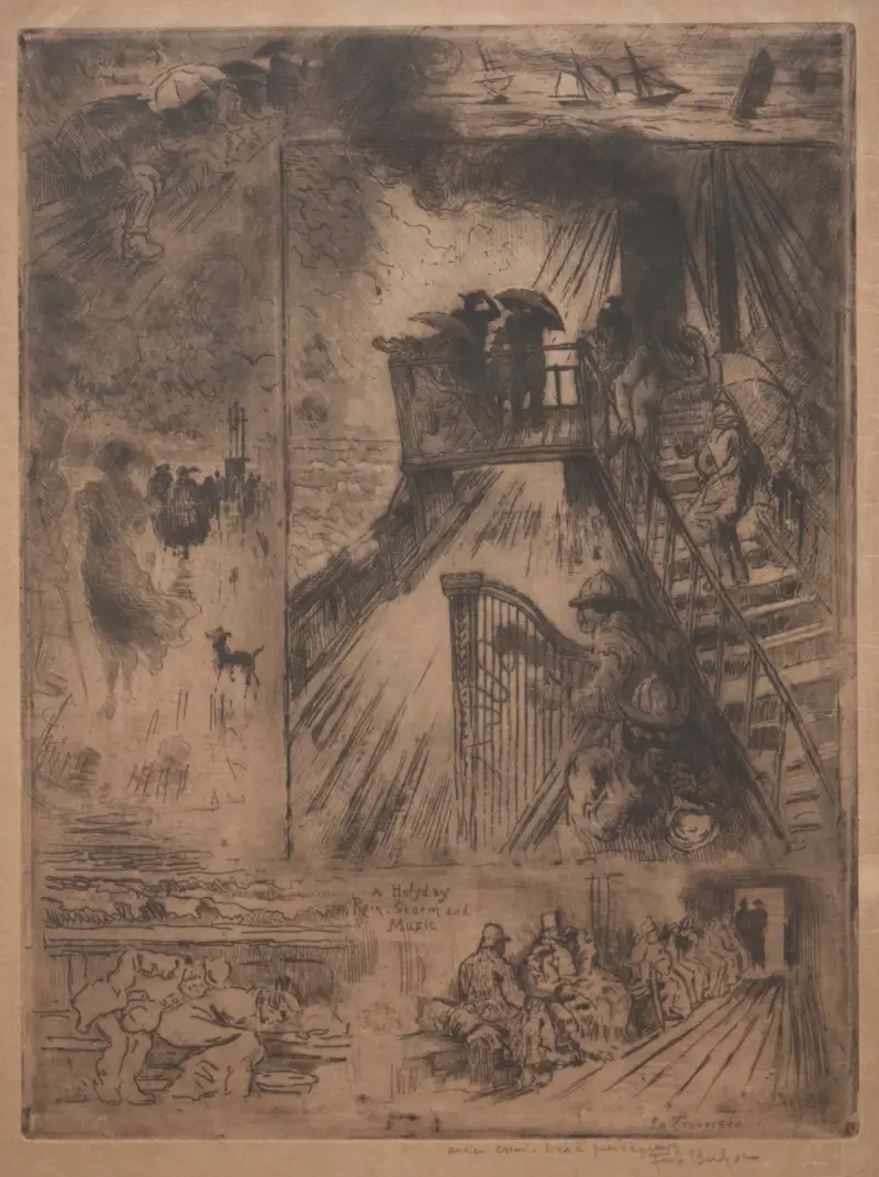 Přechod, Félix Hilaire Buhot
