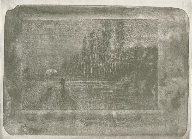 The Little Hunter av Félix Hilaire Buhot