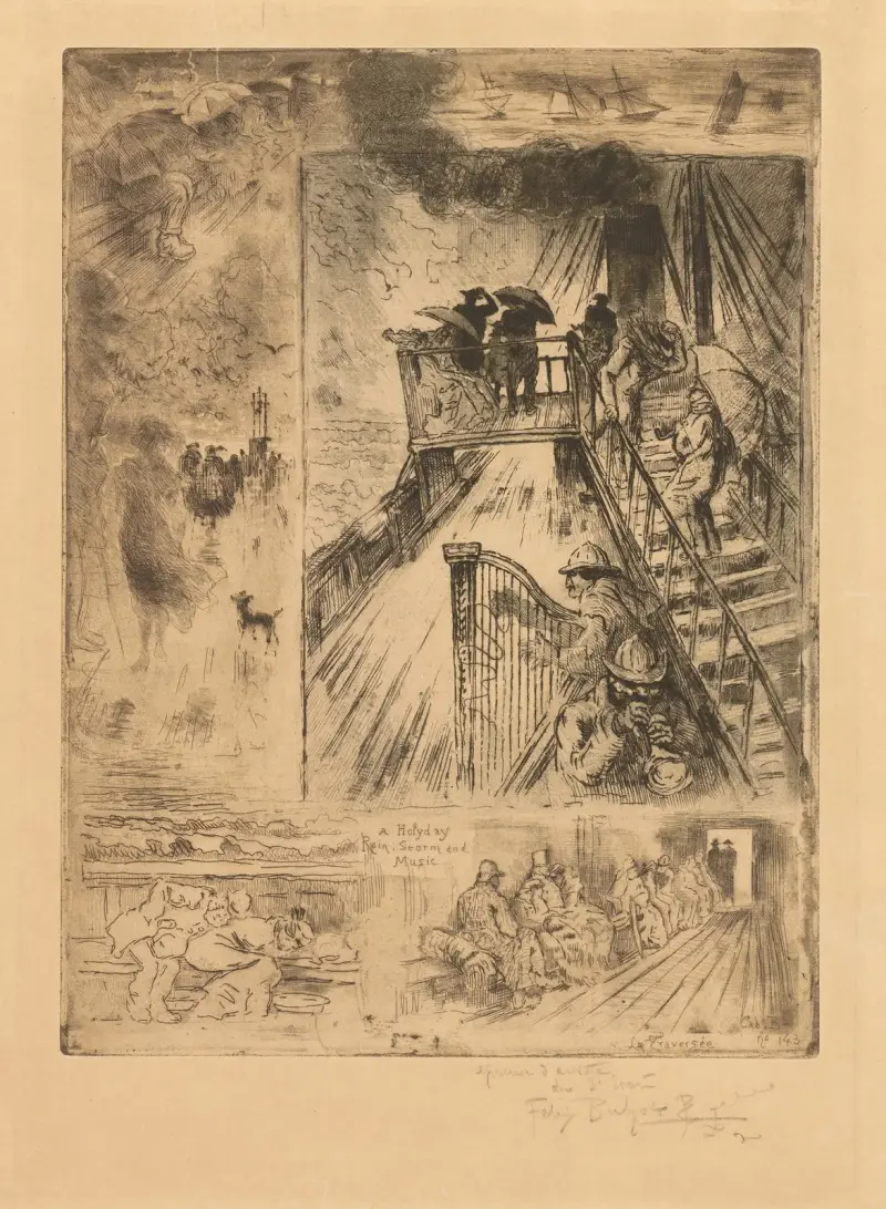 Pasáž, Félix Hilaire Buhot