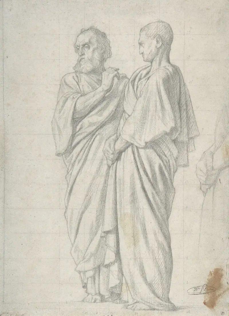 Apostlagrupp av Jean-Hippolyte Flandrin