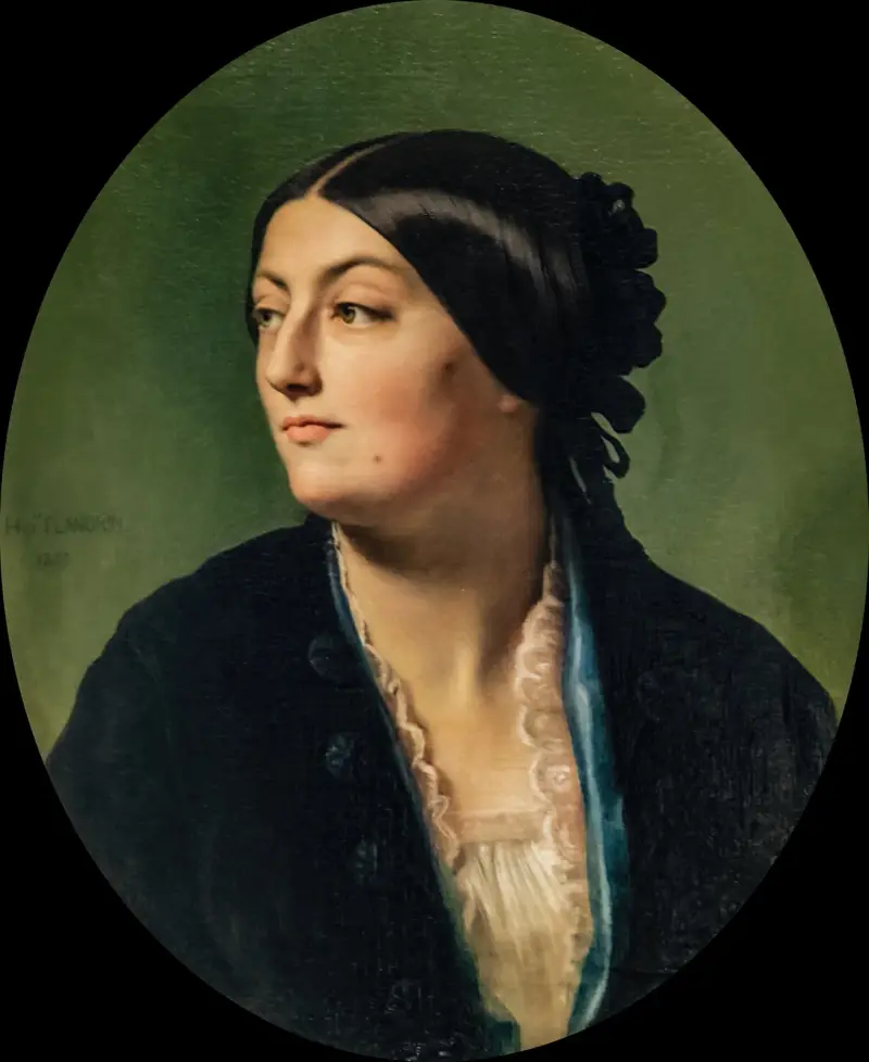 Jeanne Elisabeth, känd som Isabelle Hittorf av Jean-Hippolyte Flandrin