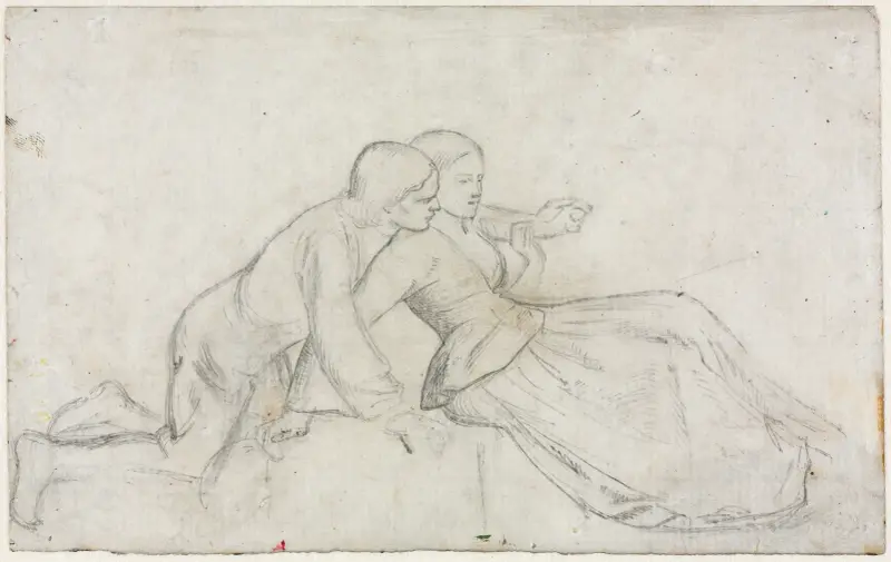 Study for ‘The Hireling Shepherd’ av William Holman Hunt