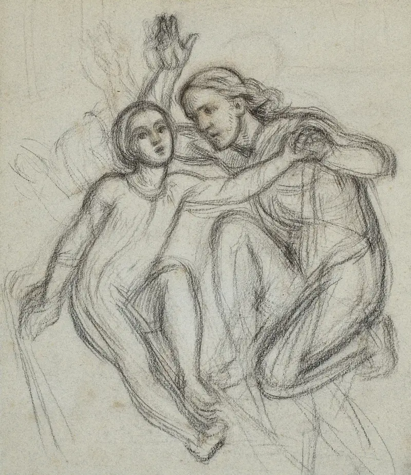 Study for ‘The Raising of Jairus’ Daughter’ av William Holman Hunt
