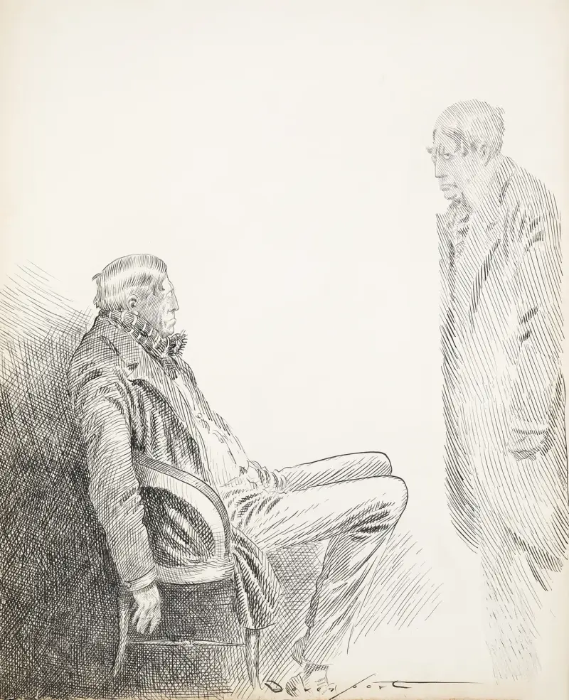Hearst och mannen som [oläsligt] honom av Homer Davenport