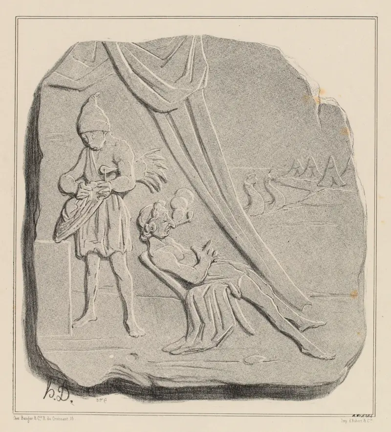 Achilles w namiocie, Honoré Daumier